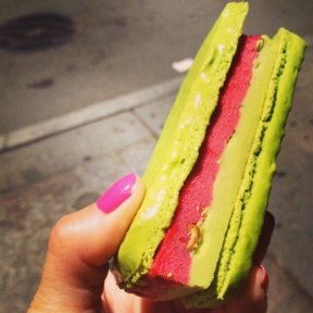 Gluten-free macaron ice cream sandwich from Francois Payard Bakery